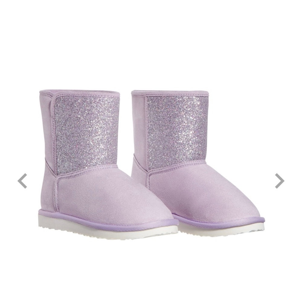 NWT Girl’s Size 7Y (Euro Size 40) DSG Glittery Winter Lodge Boots Lavender Color